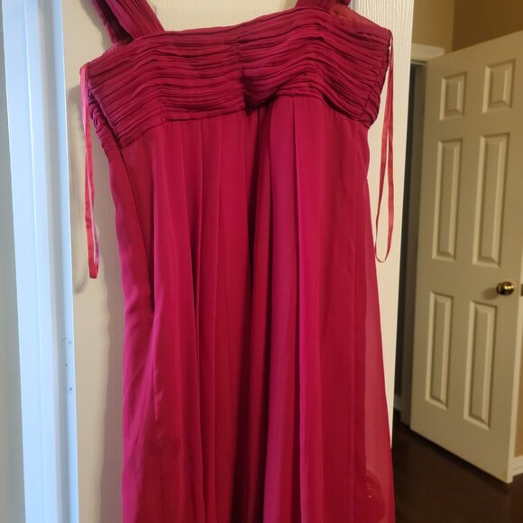 Red empire waist cocktail dress from Lord & Taylor size 4 - Picture 8 of 16